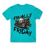 Finally Friday (13) Atoll Blue Men's T-shirt for Friday, Funny