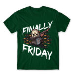 Finally Friday (13) Bottle Green Men's T-shirt for Friday, Funny