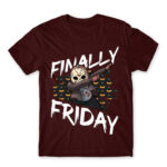 Finally Friday (13) Burgundy Men's Tee for Friday, Funny