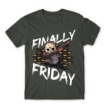 Finally Friday (13) Dark Grey Men's T-shirt for Friday, Funny