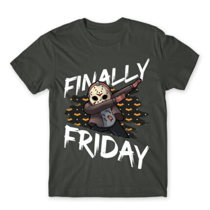 Finally Friday (13) Dark Grey Men's T-shirt for Friday, Funny