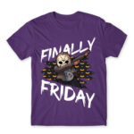 Finally Friday (13) Dark Purple Men's Tee for Friday, Funny