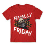 Finally Friday (13) Red Men's Tee for Friday, Funny