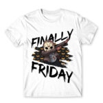 Finally Friday (13) White Men's Tee for Friday, Funny