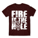 Fire in the hole Burgundy Men's T-shirt