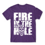 Fire in the hole Dark Purple Men's Tee