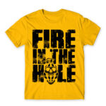 Fire in the hole Gold Men's T-shirt