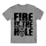 Fire in the hole Grey Melange Men's Tee