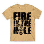 Fire in the hole Sand Men's T-shirt