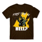 First time in Hell? Chocolate Men's Tee