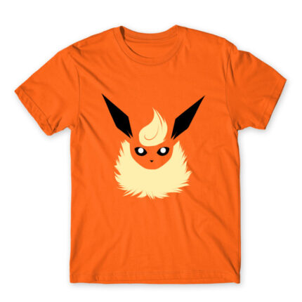 Flareon face Orange Men's T-shirt for Anime, Pokemon