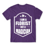 Florist not a wizard Dark Purple Men's T-shirt for Florist, Work