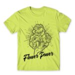 Flower Power Apple Green Men's Tee for Florist, Work