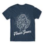 Flower Power Denim Men's Tee for Florist, Work