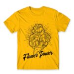 Flower Power Gold Men's T-shirt for Florist, Work