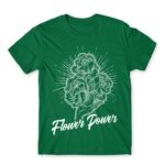Flower Power Kelly Green Men's Tee for Florist, Work