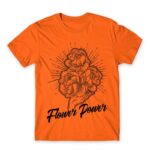 Flower Power Orange Men's T-shirt for Florist, Work