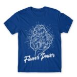 Flower Power Royal Blue Men's Tee for Florist, Work