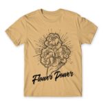 Flower Power Sand Men's T-shirt for Florist, Work