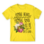 Flowery heart Lemon Men's Tee for Florist, Work