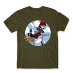 Fly high Army Men's Tee for Anime, Kiki S Delivery Service