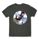 Fly high Dark Grey Men's Tee for Anime, Kiki S Delivery Service
