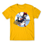 Fly high Gold Men's T-shirt for Anime, Kiki S Delivery Service