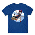 Fly high Royal Blue Men's T-shirt for Anime, Kiki S Delivery Service