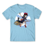 Fly high Sky Blue Men's T-shirt for Anime, Kiki S Delivery Service