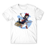 Fly high White Men's T-shirt for Anime, Kiki S Delivery Service