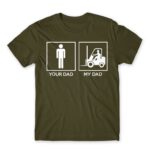 Forklift dad Army Men's T-shirt for Forklift Driver, Work
