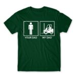 Forklift dad Bottle Green Men's Tee for Forklift Driver, Work