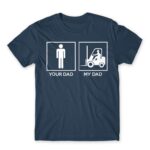 Forklift dad Denim Men's T-shirt for Forklift Driver, Work