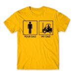Forklift dad Gold Men's Tee for Forklift Driver, Work