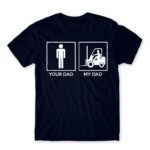 Forklift dad Navy Men's T-shirt for Forklift Driver, Work