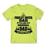 Forklift driver dad Apple Green Men's Tee for Forklift Driver, Work
