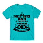 Forklift driver dad Atoll Blue Men's Tee for Forklift Driver, Work