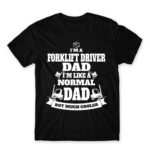 Forklift driver dad Black Men's T-shirt for Forklift Driver, Work