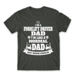 Forklift driver dad Dark Grey Men's Tee for Forklift Driver, Work