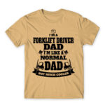 Forklift driver dad Sand Men's T-shirt for Forklift Driver, Work
