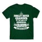 Forklift driver grandpa Bottle Green Men's T-shirt for Forklift Driver, Work