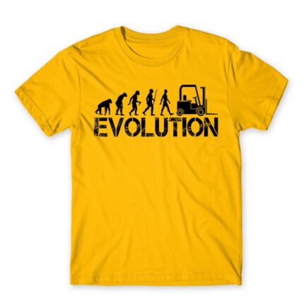 Forklift evolution Gold Men's T-shirt for Forklift Driver, Work