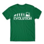 Forklift evolution Kelly Green Men's Tee for Forklift Driver, Work