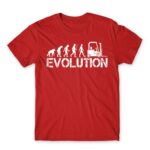 Forklift evolution Red Men's T-shirt for Forklift Driver, Work