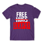 Free slaps! Dark Purple Men's Tee for Antisocial, Funny