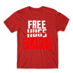 Free slaps! Red Men's Tee for Antisocial, Funny