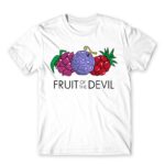 Fruit of the Devil White Men's Tee for Anime, One Piece