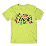 Fuck Apple Green Men's T-shirt for Badass, Funny