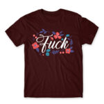 Fuck Burgundy Men's T-shirt for Badass, Funny