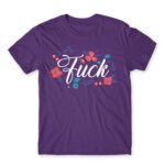 Fuck Dark Purple Men's Tee for Badass, Funny